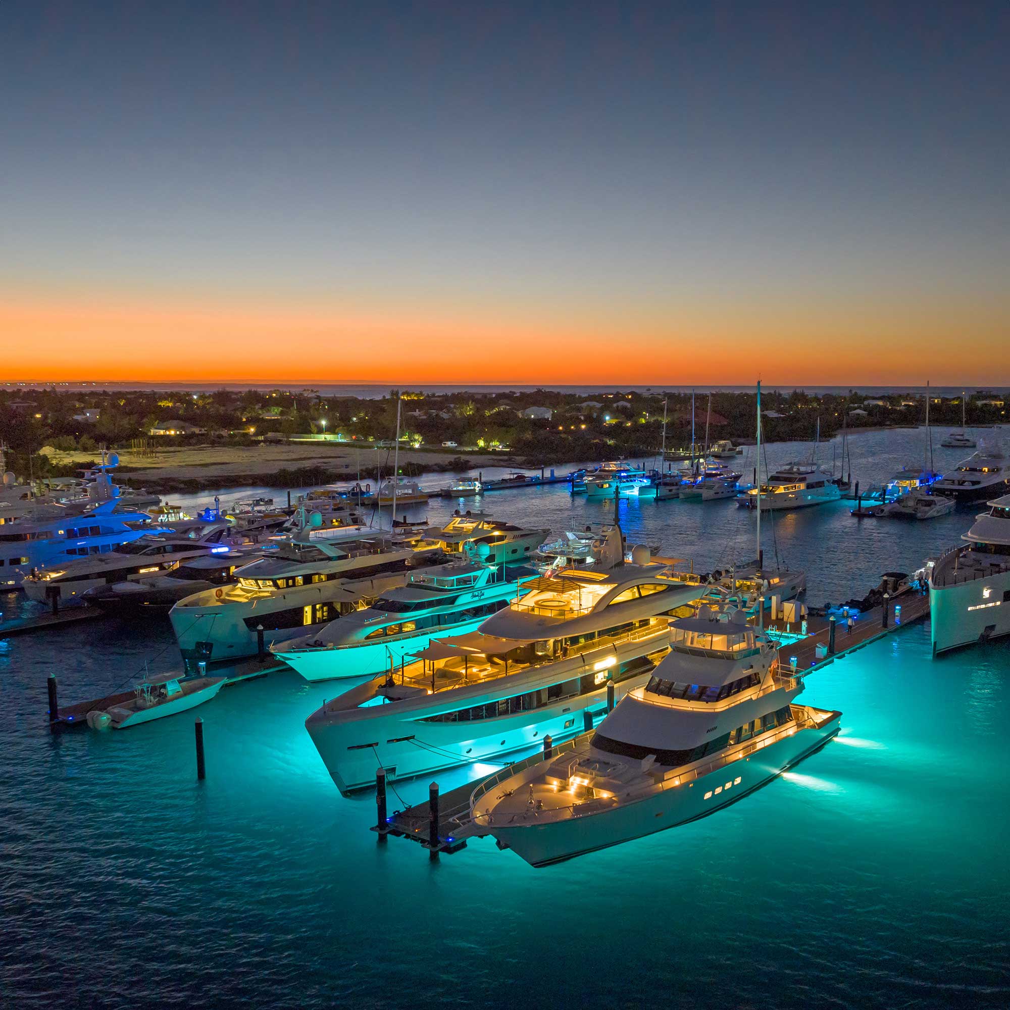 Marina at sunset